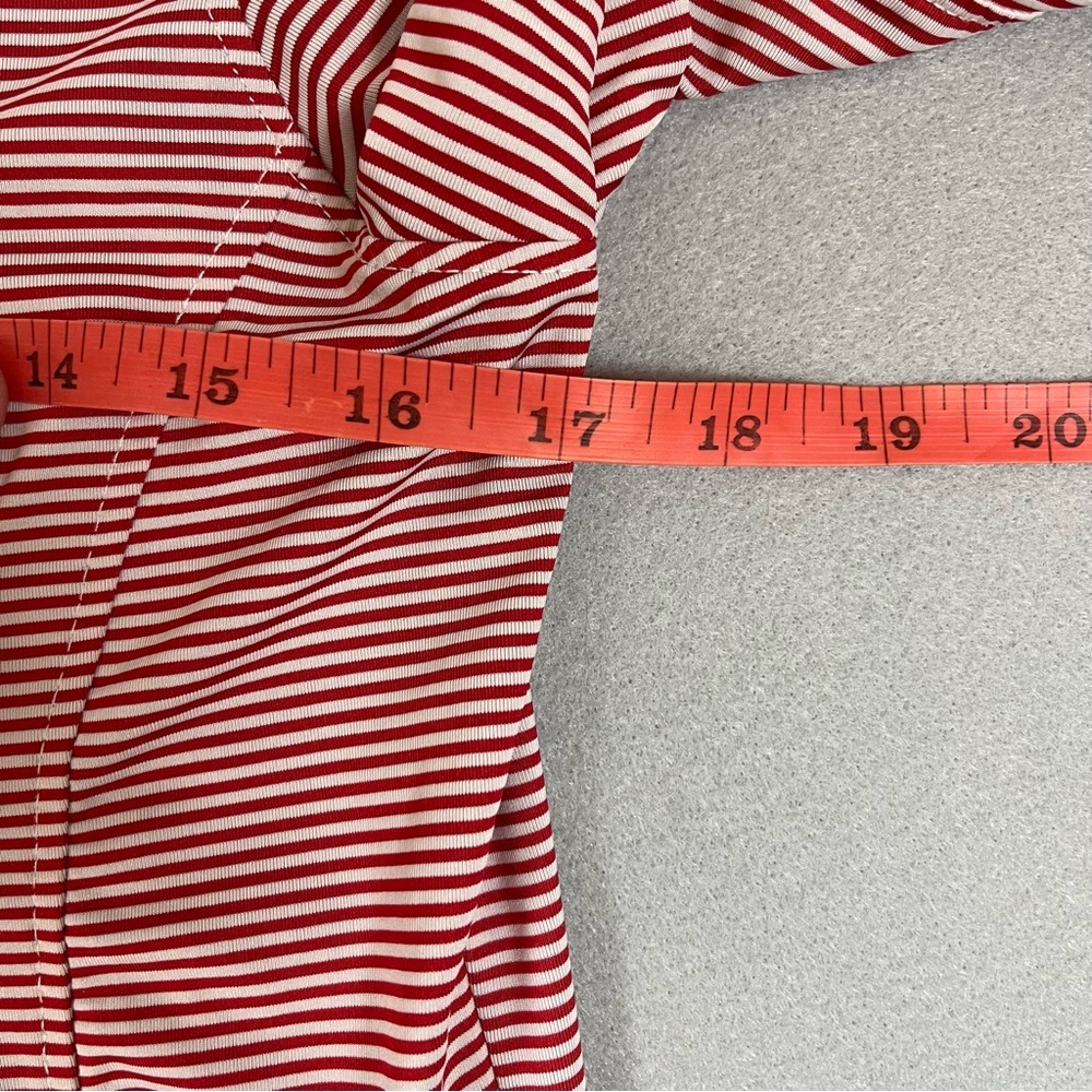 🐮 Chick-fil-A Team Style HydroChill Polo Red Stripe Women’s S Employee Uniform - Picture 3 of 7